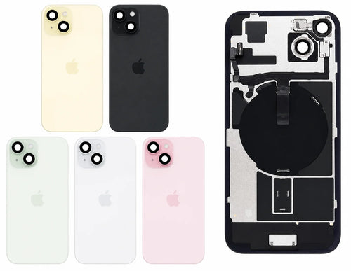 Pulled achterkant met wireless charging voor iPhone 15 Plus