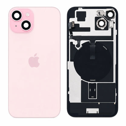 Pulled achterkant met wireless charging voor iPhone 15 Plus - Roze