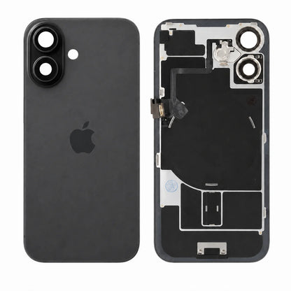 Originele pulled achterkant met wireless charging voor iPhone 16 in zwart