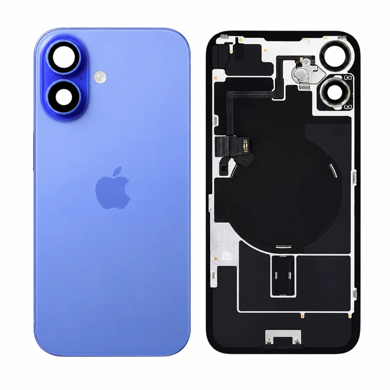 Originele pulled achterkant met wireless charging voor iPhone 16 Plus in ultramarijn blauw