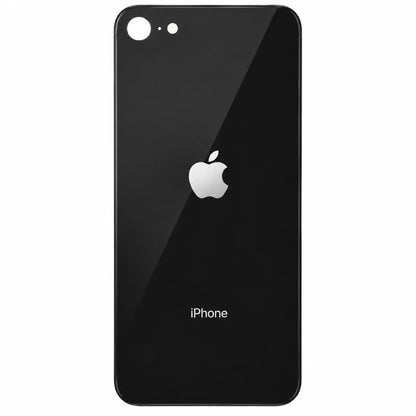 Glazen achterkant iPhone SE 2022 in middernacht zwart