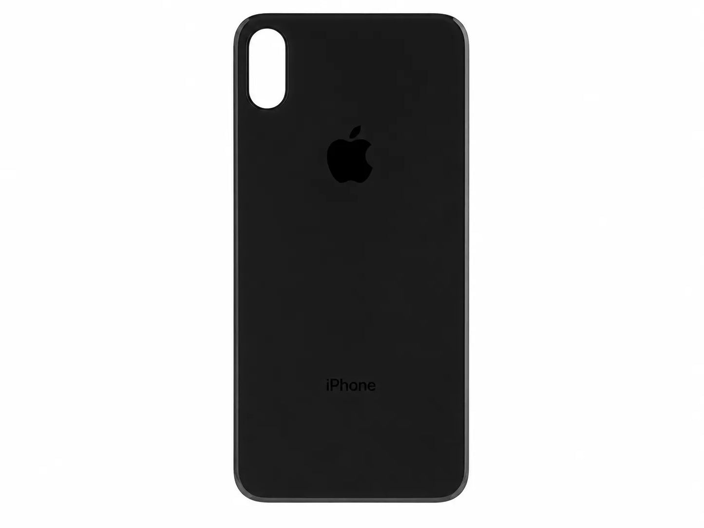 Glazen achterkant iPhone X space grey