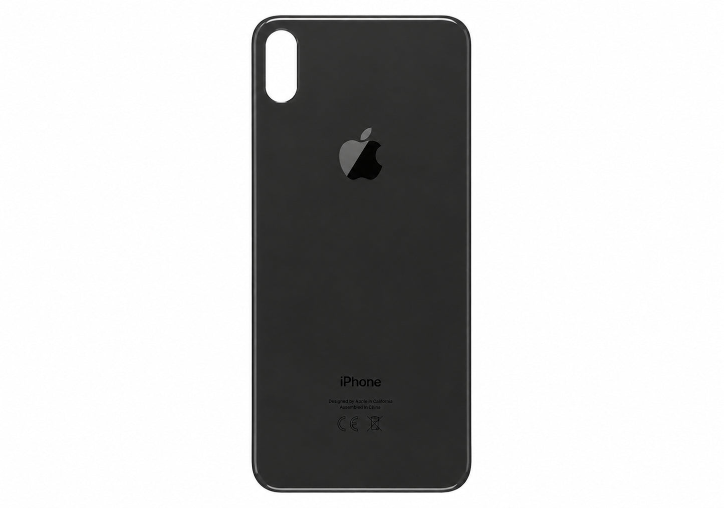Glazen achterkant iPhone XS Max space grey
