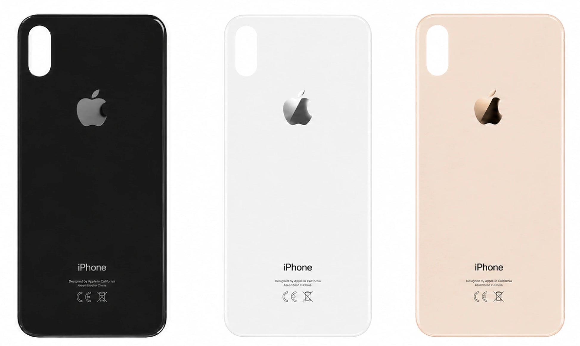 Glazen achterkant voor Apple iPhone XS