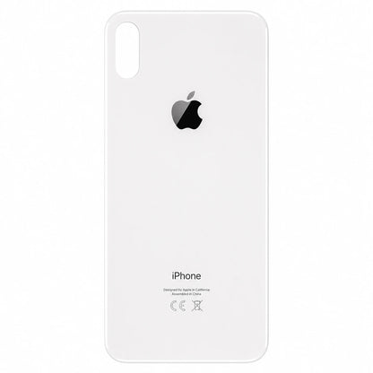 Glazen achterkant iPhone XS wit