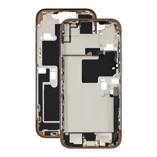 Pulled midframe / behuizing met Small Parts voor de iPhone 16 Pro Desert Titanium A-Grade