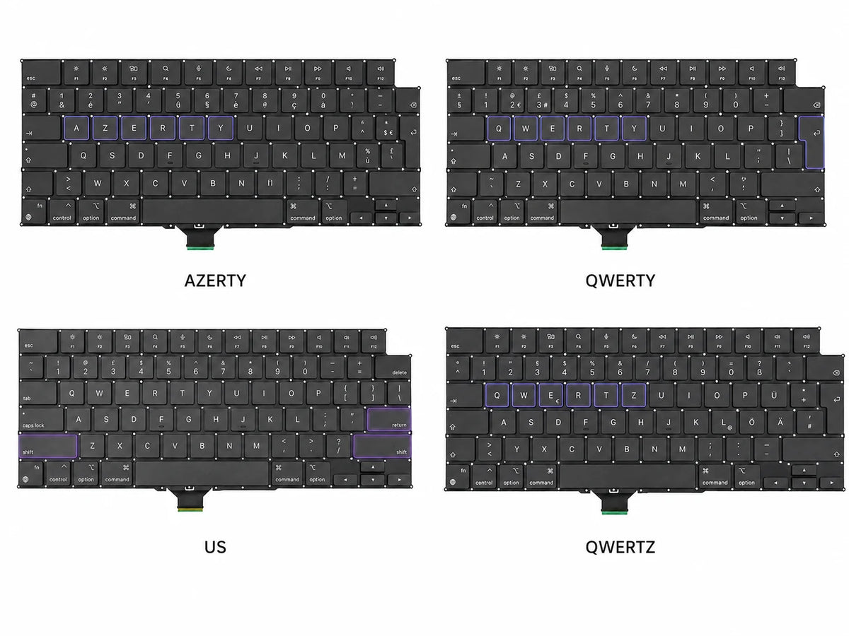 Keyboard / toetsenbord voor MacBook Pro 14-inch A2442 | A2779 | A2992 | A2918 | A3112 | A3401 | A3185 | A3434 | A3426 | A3427 16-inch A2485 | A2780 | A2991 | A3403 | A3186 | A3428 | A3429
