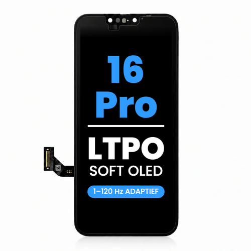 Premium Soft OLED LTPO scherm voor iPhone 16 Pro, adaptief 1-120 Hz