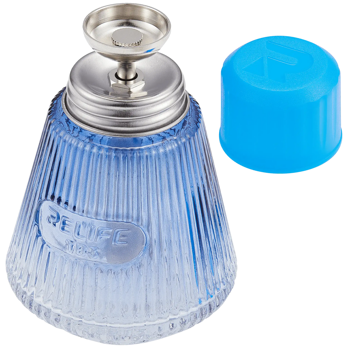 RELIFE TB3 vloeistofdispenser met pomp, glazen fles 150 ml