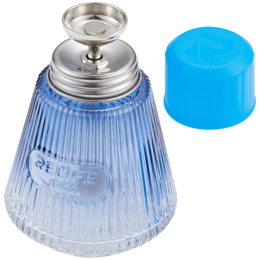 RELIFE TB3 vloeistofdispenser met pomp, glazen fles 150 ml